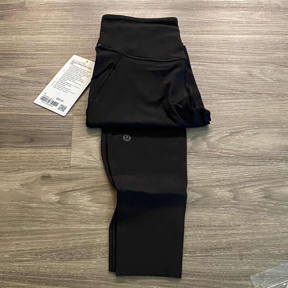 Lululemon Base Pace Black Legging in size 4